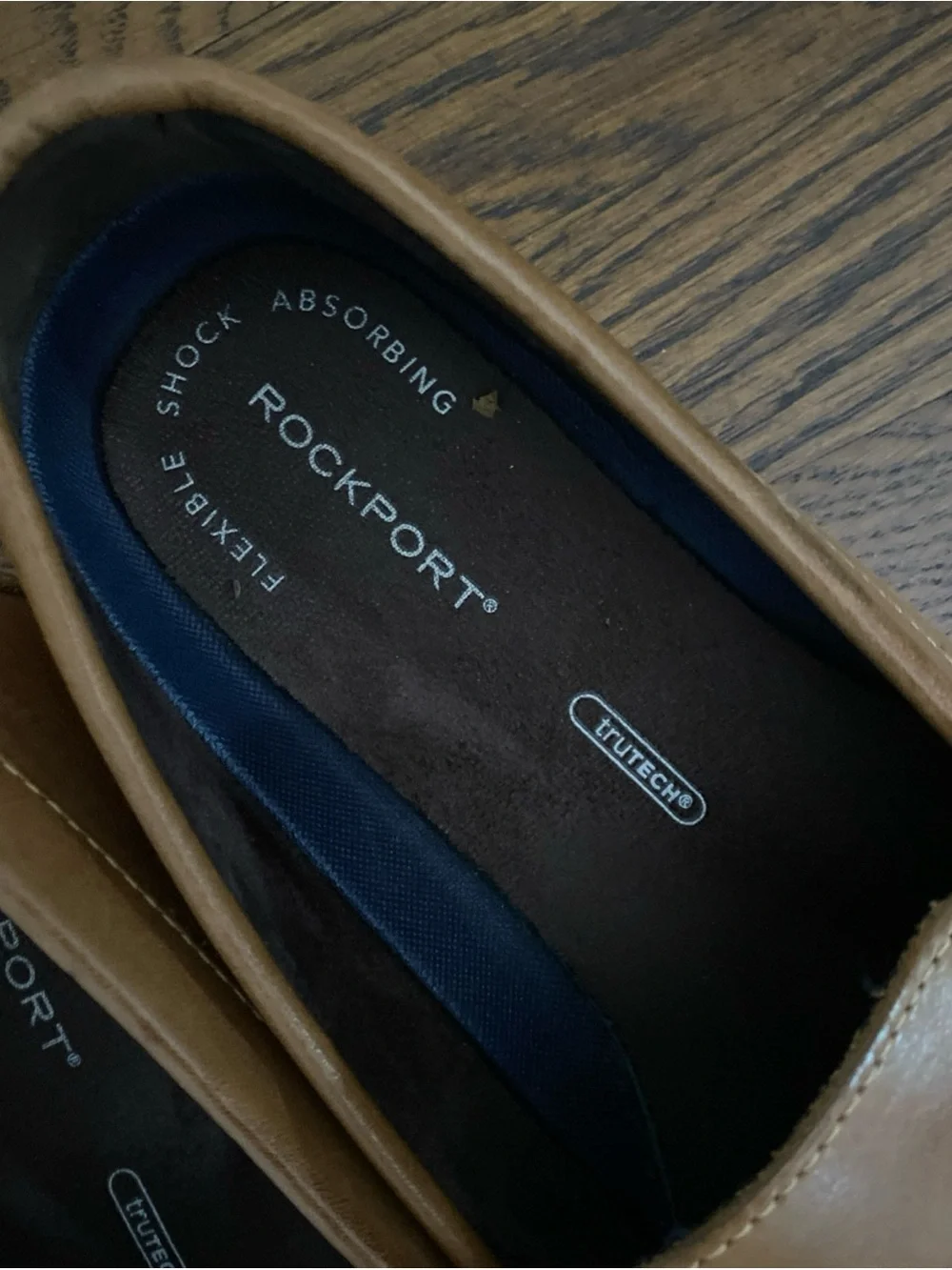 Rockport Men’s Tan Leather Penny Loafers trutech Size 12